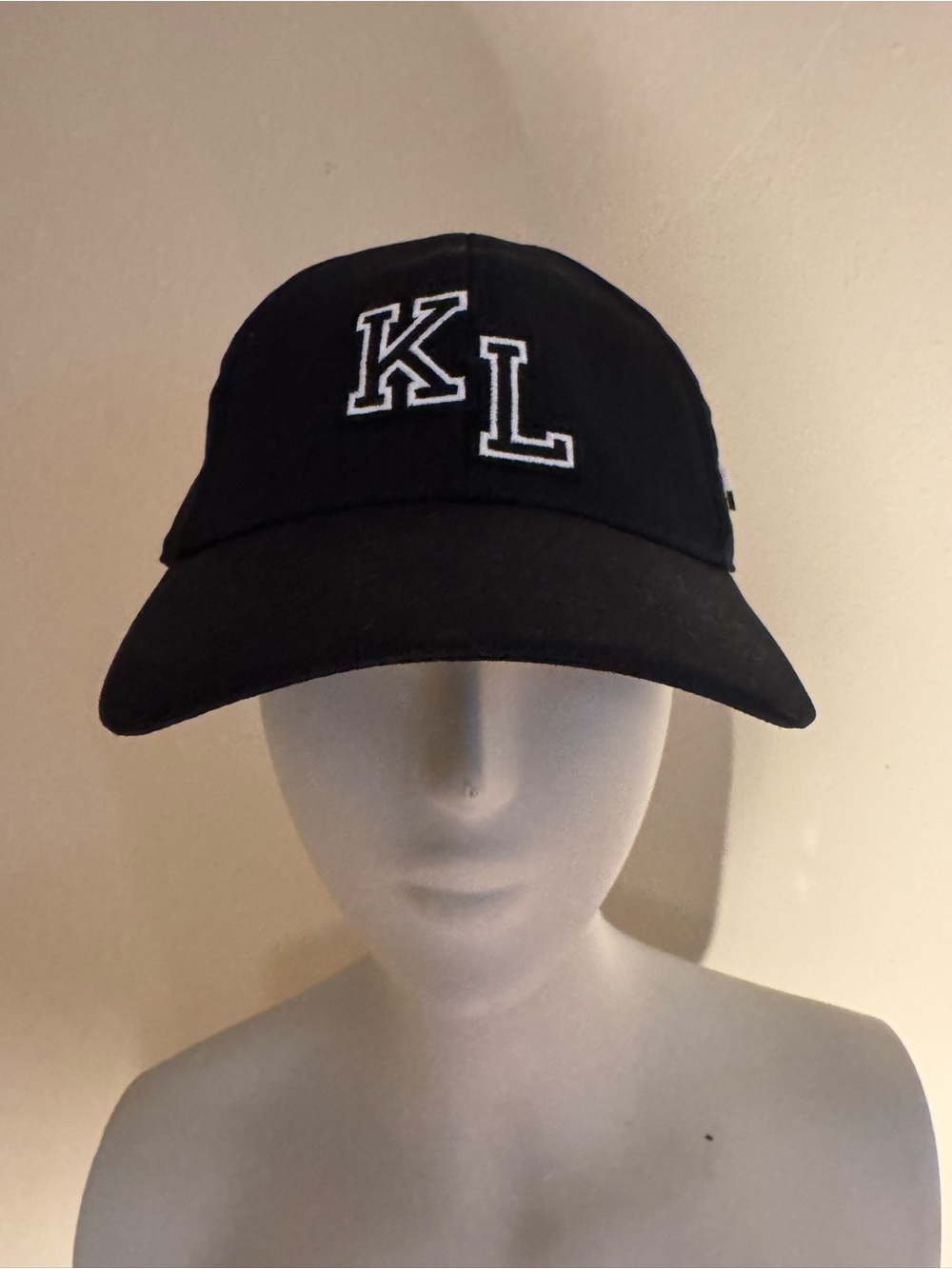 Karl Lagerfeld Black KL Baseball Cap